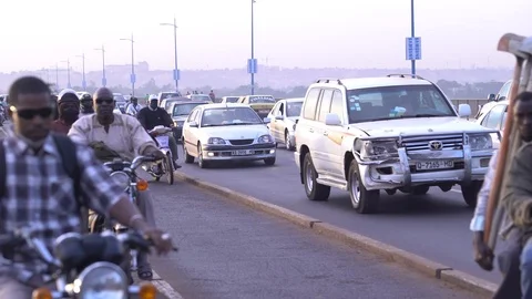Mali Bridge Timelapse Stockbeeldmateriaal 123469186
