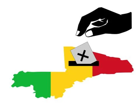 Mali election Stock Illustration
