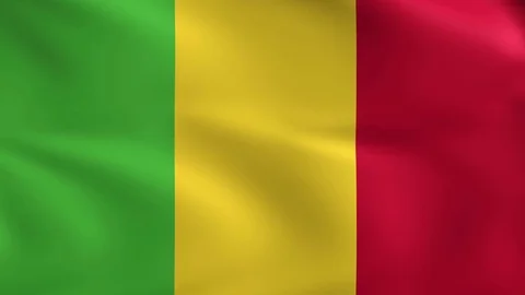 Mali Flag Background 4k Vídeos de archivo 69876474