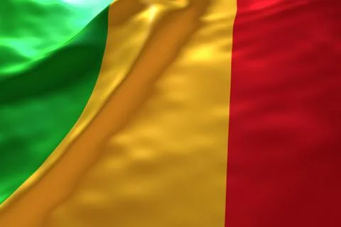 Mali flag background Stock Illustration