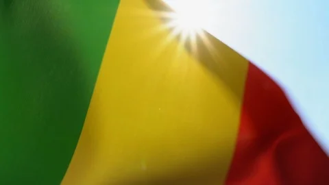 Mali Flag Flapping Stock Footage 118963863
