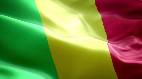 Mali Flag Stock Footage 116385292