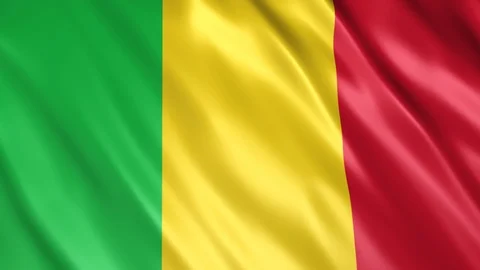 Mali Flag Stock Footage 123779856