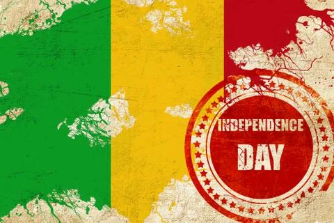 Mali flag Illustrazione stock