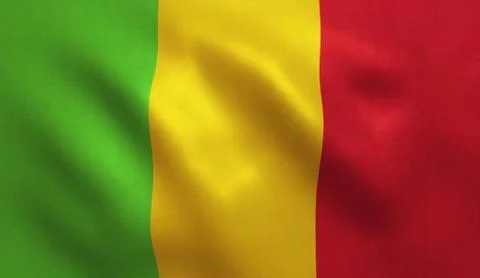 Mali Flag Stock Illustration