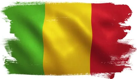 Mali Flag Stock Illustration