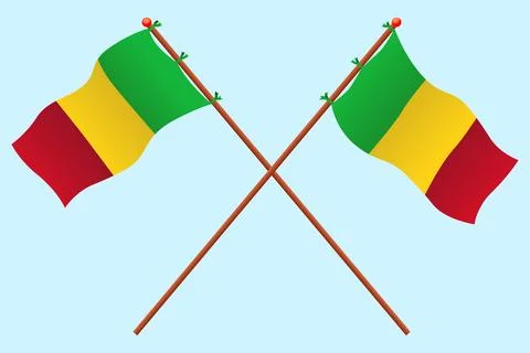 Mali flag Stock Illustration