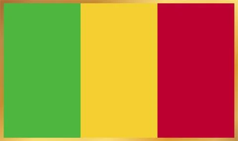 Mali Flag Illustration Stock Illustration