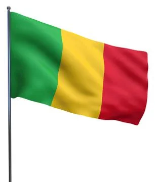 Mali Flag Image Stock Illustration