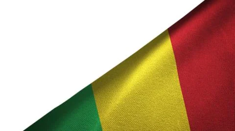 Mali flag right side with blank copy space Stock Illustration