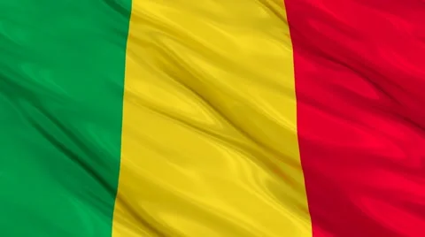 Mali flag Seamless 스톡 동영상 49087554