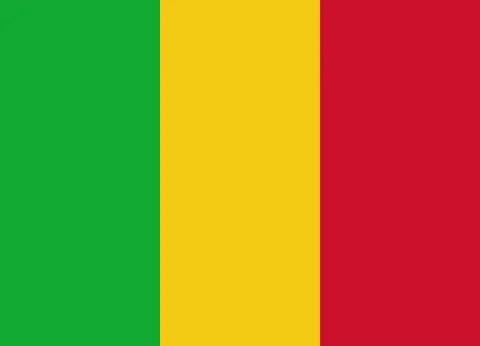 Mali flag vector 스톡 일러스트