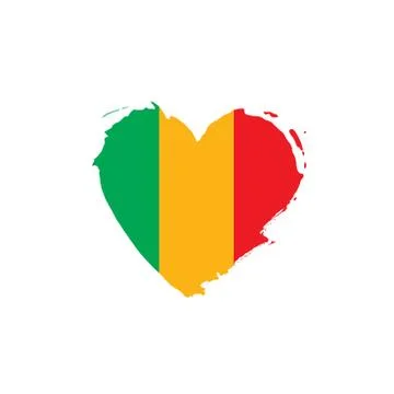 Mali flag. Vector Stock Illustration