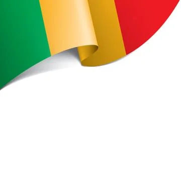 Mali flag, vector illustration on a white background. Stock Illustration