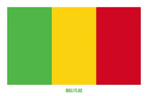 Mali Flag Vector Illustration on White Background. Mali National Flag. Stock Illustration