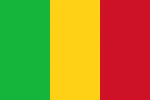 Mali flag vector minimal flat design Illustrazione stock