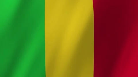 Mali flag waving animation Stock Footage 221661666