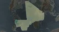 Mali - hub of the world. Relief 4k or 4k+ Resolution