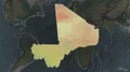 Mali - hub of the world. Topographic 4k or 4k+ Resolution