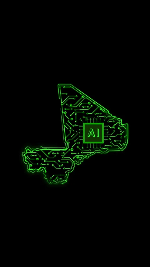 Mali Map AI Chipset Technology Opener Stock-Footage 337172095