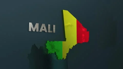 Mali Map Stock Footage 279754167