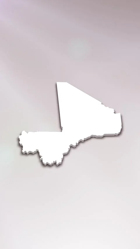 Mali Map Intro Stock Footage 261660569