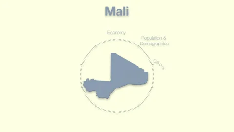 Mali MAP revealingmotion graphics data elements Stock Footage 339859697