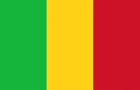 Mali National Flag 스톡 일러스트