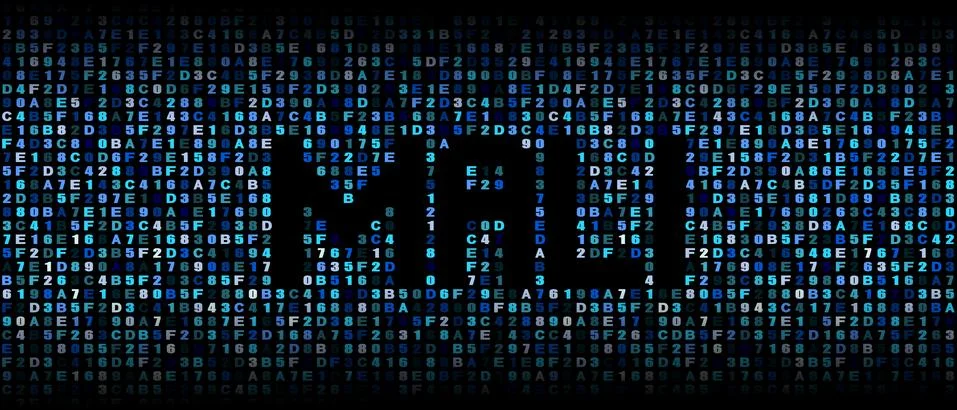 Mali text on hex code illustration Stock Illustration