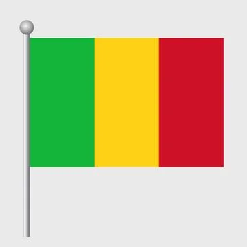 Mali vector template background realistic copy Stock Illustration