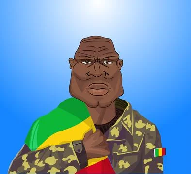 Malian soldier Stock Illustration