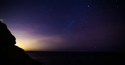 Malibu Astro-Lapse Stock Footage 35686227