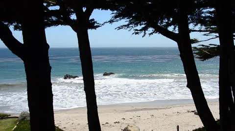 Malibu Beach Stock Footage 25844626