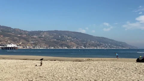 Malibu Beach Stock Footage 174856762