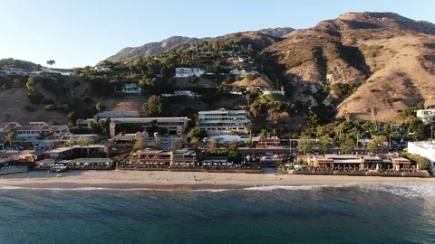 Malibu Beach Mansions Stock Footage 118466707