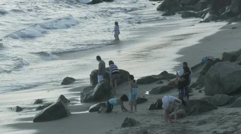 Malibu Beach Waves 1 Stock Footage 829951
