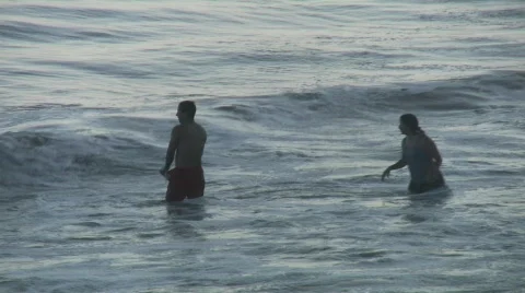 Malibu Beach Waves 4 Stock Footage 829971