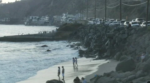 Malibu Coast 4 WS Stock Footage 830014