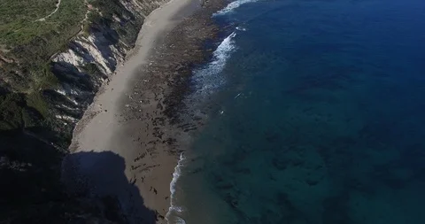 Malibu Coastal View Stock Footage 125123025