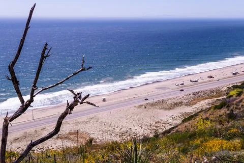 Malibu Coastline and Beach Point Mugu Foto stock