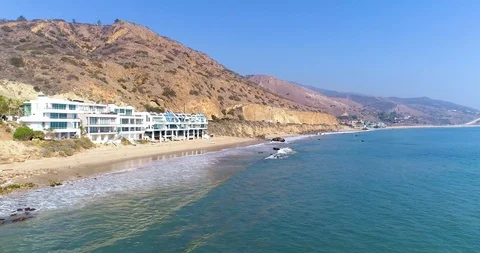 Malibu Drone 4K Video Stock Footage 98220135