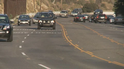 Malibu PCH Focus Stock Footage 1035263