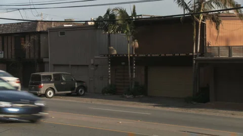 Malibu PCH Pan 2 Stock Footage 1035275