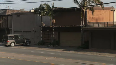 Malibu PCH Pan Stock Footage 1035442