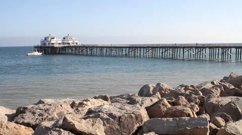 Malibu Pier Stock Footage 52798257