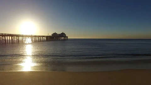 Malibu Pier Stock Footage 85966982