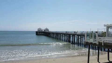 Malibu Pier Stock Footage 166524055