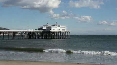 Malibu Pier HD Stock Footage 19123773