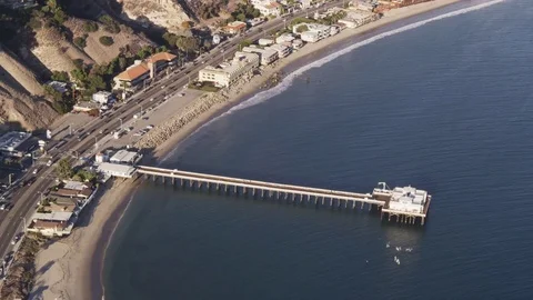 Malibu Pier High Stock Footage 77831683