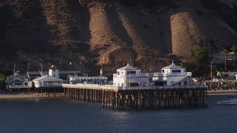 Malibu Pier Low Level Stock Footage 77834266